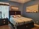 Bedroom features an accent wall and coordinating decor at 5318 Tremiti Ln., Myrtle Beach, SC 29579