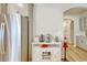Kitchen with stainless steel refrigerator, modern cabinets, and stylish island; perfect for culinary enthusiasts at 568 Canborough Lane, Murrells Inlet, SC 29576