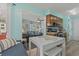 Open floorplan featuring both the kitchen with the dining nook and the living room at 6001 - 1308 S Kings Hwy., Myrtle Beach, SC 29575
