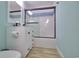 Bright bathroom featuring a modern vanity and a shower with sleek glass doors at 6803 N Ocean Blvd. # 233, Myrtle Beach, SC 29577