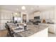 Modern kitchen with stainless steel appliances, granite countertops, and a large center island at 750 Plumage Ct., Myrtle Beach, SC 29588