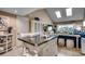 Open living room with eat in kitchen and high ceilings and lots of natural light at 806 Conway St. # 309, North Myrtle Beach, SC 29582