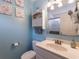 Bright bathroom with vanity and walk-in shower at 8091 Bark Ct., Murrells Inlet, SC 29576