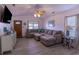 Spacious living room with a large sectional sofa and stylish decor at 8091 Bark Ct., Murrells Inlet, SC 29576