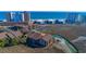Aerial view of the condo community near the beach, showcasing its convenient coastal location at 9501 Shore Dr. # A-314, Myrtle Beach, SC 29572