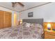 A bedroom with a queen bed and a closet at 9501 Shore Dr. # A-314, Myrtle Beach, SC 29572