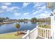 Scenic water view from the balcony showcases the lush landscaping and pond at 1042 Muscovy Pl., Conway, SC 29526