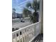 Balcony view of the parking lot, palm trees and waterway at 1298 River Oaks Dr. # 5-F, Myrtle Beach, SC 29579