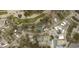 Stunning aerial view showcasing the property's location near the golf course and community amenities at 172 Hawthorn Dr., Pawleys Island, SC 29585