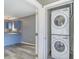 This is a laundry area with a stackable washer and dryer unit at 1881 Colony Dr. # 8-S, Surfside Beach, SC 29575