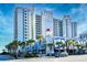 Exterior of oceanfront building with balconies at 2401 S Ocean Blvd. # 859, Myrtle Beach, SC 29577