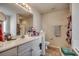 Clean bathroom featuring a vanity with double sinks, tile flooring, and a shower/tub combination at 305 Aqua Vista Ct., Myrtle Beach, SC 29588