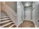 Hallway with wood floors, wainscoting, and white trim at 316 Shuffleboard Ct., Myrtle Beach, SC 29572