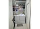 Laundry room with white washer and dryer, and shelving at 330 Fairwood Terrace, Myrtle Beach, SC 29588