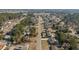 Overhead view of a residential neighborhood with tree-lined streets, showcasing a variety of homes and landscapes at 4048 Sandtrap Ave., Little River, SC 29566