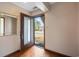 Entryway with wood flooring and a glass paneled front door at 4494 Little River Inn Ln. # 2301, Little River, SC 29566