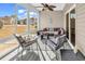 Sunroom with a ceiling fan and lots of natural light at 5027 Prato Loop, Myrtle Beach, SC 29579