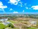 An aerial view showcasing the property's location with views of the surrounding landscape at 518 Harbour View Dr., Myrtle Beach, SC 29579