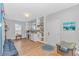 Bright living room with built-in shelves and cabinets, featuring hardwood floors and ample natural light at 518 Harbour View Dr., Myrtle Beach, SC 29579