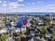 Coastal aerial view with pink pin of condo complex near the beach and lake at 601 Hillside Dr. N # 3736, North Myrtle Beach, SC 29582