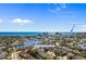 Aerial view of a residential area with coastal views of 704 Compass Pointe Drive, North Myrtle Beach at 704 Compass Pointe Dr, North Myrtle Beach, SC 29582