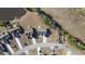 Aerial view of a property showcasing its location, layout, and surrounding neighborhood at 825 Payne Ct., Conway, SC 29526