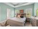 Comfortable bedroom with stylish furnishings and a calming color palette at 825 Payne Ct., Conway, SC 29526