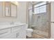 Modern bathroom with stylish glass shower and a bright, pristine vanity at 949 Crystal Water Way, Myrtle Beach, SC 29579