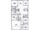 Detailed floor plan showcasing the layout of the home including bedrooms and kitchen at 969 Oak Hollow St., Longs, SC 29568