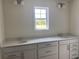 Bathroom featuring dual sinks, a white vanity, and modern fixtures at 990 Oak Hollow St., Longs, SC 29568