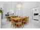 Open dining area featuring tile floors, and a mirrored wall reflecting the space at 1201 Trisail Ln, North Myrtle Beach, SC 29582