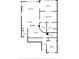 Detailed floor plan showcasing the layout of the home, including the kitchen, living room, and bedrooms at 135 Parmelee Dr. # A, Murrells Inlet, SC 29576