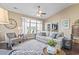 Comfortable living room with lots of natural light and elegant decor at 135 Parmelee Dr. # A, Murrells Inlet, SC 29576