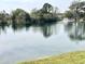 Scenic view of a peaceful pond with a fountain and lush greenery at 14290 Ocean Highway # 207, Pawleys Island, SC 29585