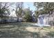 Backyard with storage shed and lots of mature trees at 1841 Jasper St., Georgetown, SC 29440