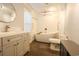 Modern bathroom with a standalone bathtub and slate floors at 1841 Jasper St., Georgetown, SC 29440