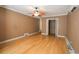 Bedroom featuring hardwood floors and an overhead ceiling fan at 1841 Jasper St., Georgetown, SC 29440