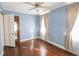 Bedroom with hardwood floors, a ceiling fan, and natural light at 1841 Jasper St., Georgetown, SC 29440