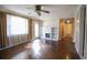 This living room has hardwood floors, built-in shelves, and a decorative fireplace at 1841 Jasper St., Georgetown, SC 29440