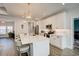 Contemporary kitchen featuring white cabinets, stainless steel appliances, and pendant lighting at 221 Portrush Loop, Pawleys Island, SC 29585