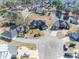 Aerial view of a neighborhood with a lake, showcasing this home's proximity to community amenities at 227 Old Hickory Dr., Conway, SC 29526