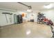 A spacious garage provides ample storage space and a clean, epoxy-coated floor at 227 Old Hickory Dr., Conway, SC 29526