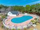 Aerial view of community pool featuring a large pool and surrounding area at 227 Old Hickory Dr., Conway, SC 29526