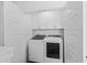 Convenient laundry room featuring modern appliances and ample storage space in the cabinets at 2306 Seaseeker Ln., Myrtle Beach, SC 29577