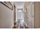 Hallway with dark laminate flooring at 269 Leste Rd., Myrtle Beach, SC 29588