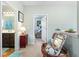 Hallway with coastal decorations that connects to the bathroom and living room at 313 Foxpath Loop, Myrtle Beach, SC 29588