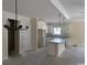 Eat-in kitchen features an island, granite countertops, and white cabinets at 3186 Wayside Rd., Conway, SC 29527