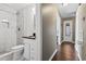 Updated bathroom featuring granite countertop, brushed silver fixtures, and tiled walk-in shower at 3727 Otter St., Myrtle Beach, SC 29577