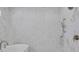 Shower with sleek fixtures, hand held sprayer, and elegant tile throughout at 373 St. Julian Ln., Myrtle Beach, SC 29579