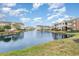 Scenic shot of the pond with apartment buildings surrounding it at 3792 Hitchcock Way # 213, Myrtle Beach, SC 29577